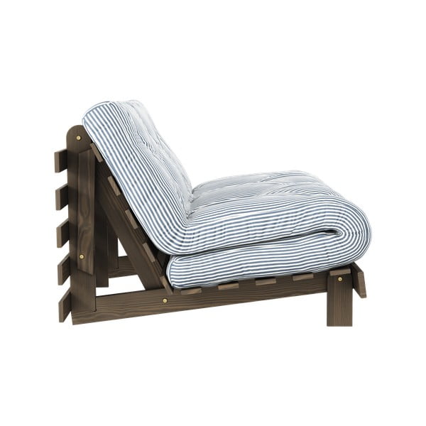 Bela/svetlo modra raztegljiva sedežna garnitura 140 cm Roots - Karup Design-image-1