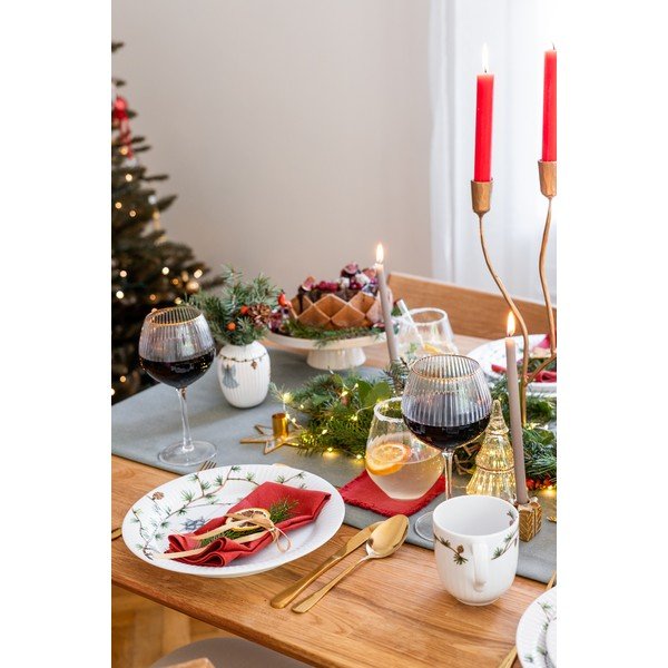 Bela porcelanasta božična vaza Kähler Design Hammershøi, višina 10,5 cm-image-3
