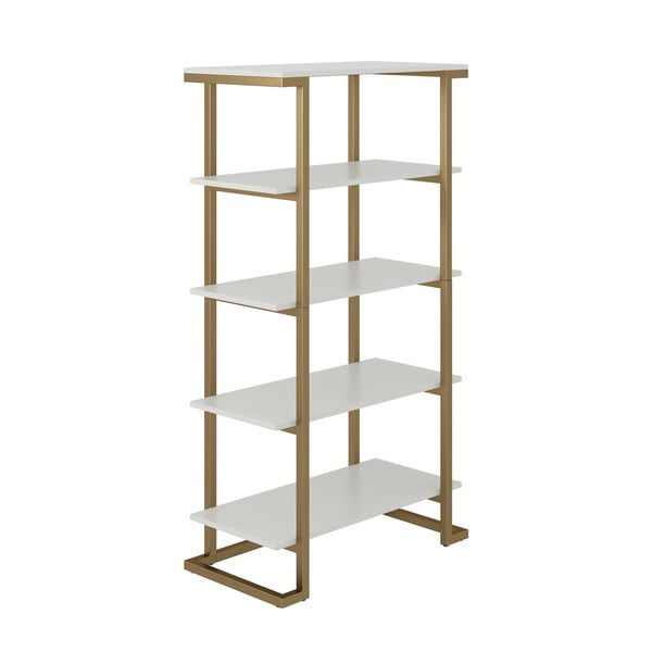Polica v belo-zlati barvi CosmoLiving by Cosmopolitan Ella, 76 x 141 cm-image-3