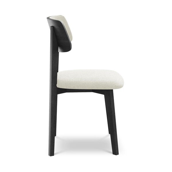 Kremno bel jedilni stol iz masivnega lesa Niu – Makamii-image-2