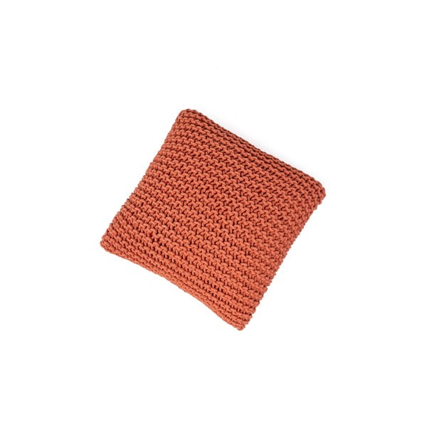 Opečnato rdeč puf Bonami Essentials Knit-image-4