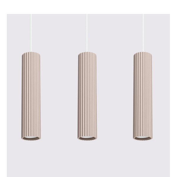 Sivorjava kovinska viseča svetilka Gleam – Sollux-image-3