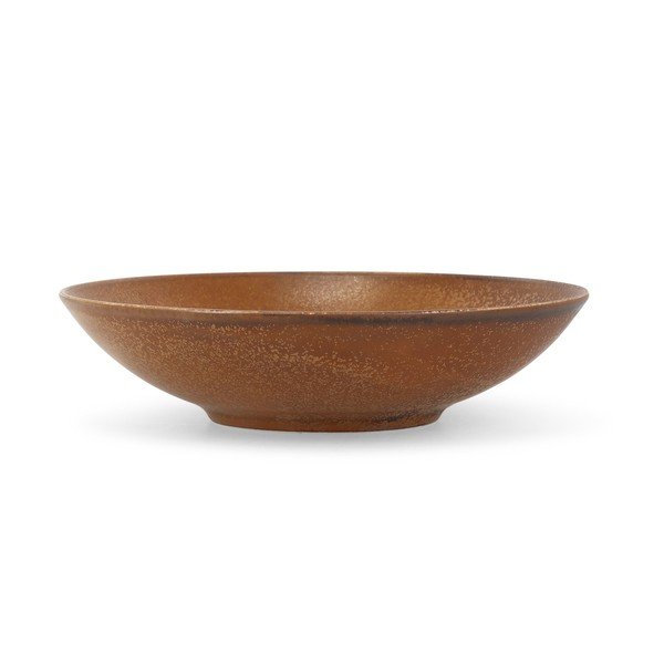 Rjav jušni porcelanast krožnik ø 26 cm Ovio – BonBistro