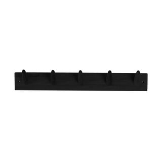 Črn obešalnik iz hrastovega lesa Canett Uno, širina 60 cm