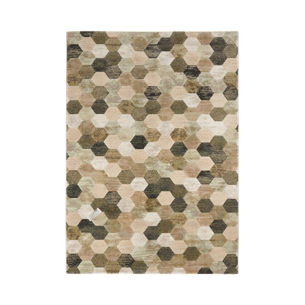 Zelena in bež preproga Elle Decoration Arty Manosque, 120 x 170 cm