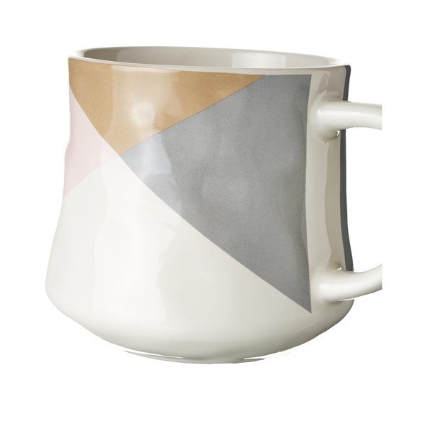 Belo-bež lončena skodelica Casa Selección, 0,4 l-image-1