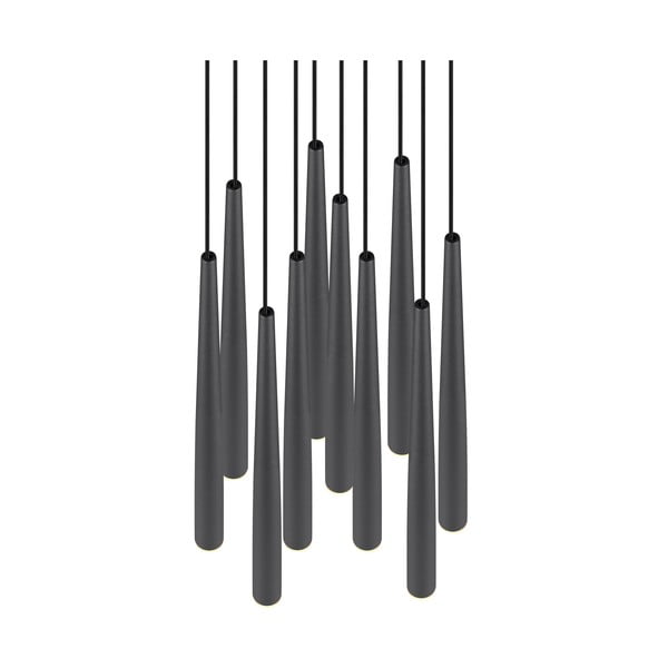 Črna LED viseča svetilka ø 30 cm Cala – Trio Select-image-3