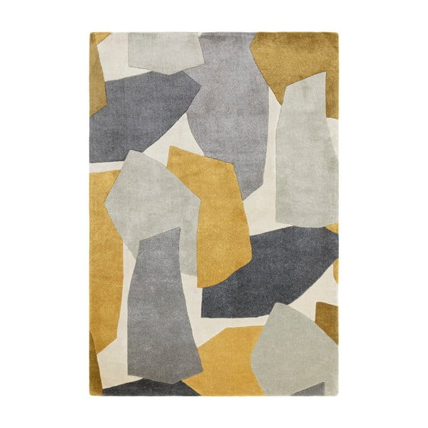 Oker rumena/siva ročno tkana preproga iz recikliranih vlaken 160x230 cm Romy – Asiatic Carpets