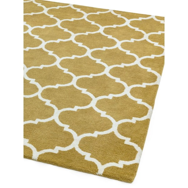 Oker rumena ročno tkana volnena preproga 200x290 cm Albany – Asiatic Carpets-image-4