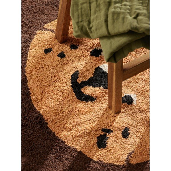 Oranžna/rjava pralna/ročno tkana bombažna otroška preproga 112x120 cm Snuggle Lea – Hanse Home-image-4