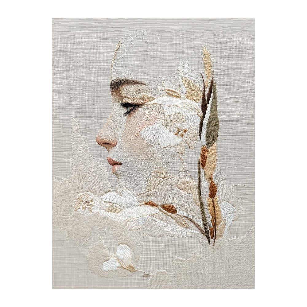Slika 60x80 cm Stitched Bloom