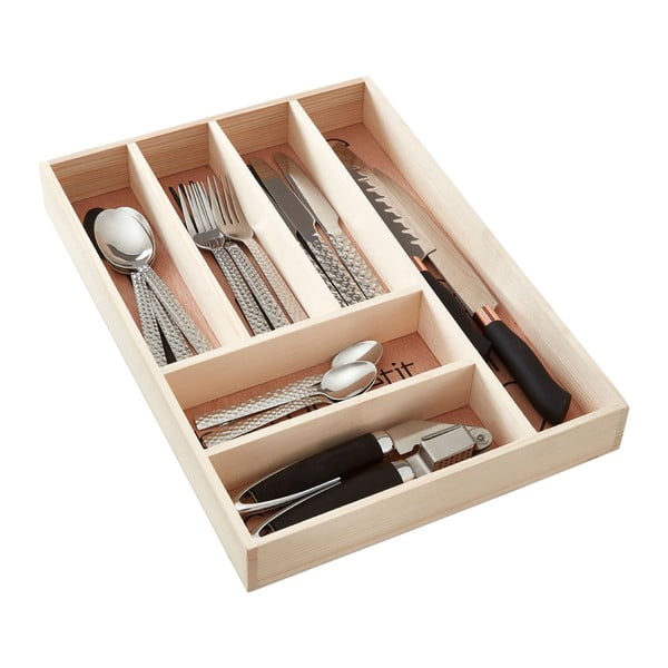 Lesen organizator za pribor v naravni barvi 30 x 42 cm Bessan – Premier Housewares-image-1