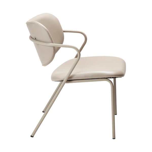 Bež fotelj iz imitacije usnja Zed – DAN-FORM Denmark-image-3
