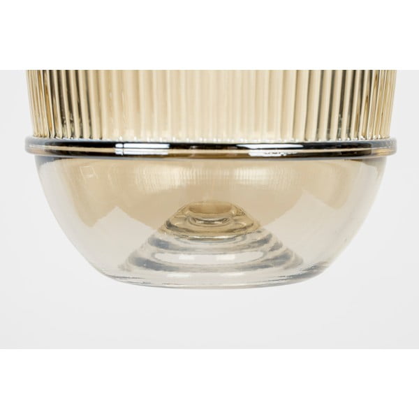 Viseča svetilka v zlati barvi s steklenim senčnikom ø 12 cm Robin - White Label-image-4