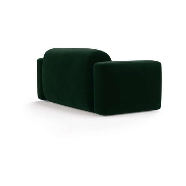 Temno zelena žametna sedežna garnitura 180 cm Strino – Cosmopolitan Design-image-2