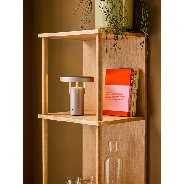 Regal v hrastovem dekorju v naravni barvi 45x180x37 cm Noblesse – Hübsch-image-3