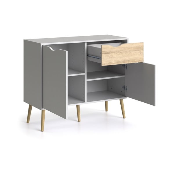 Bela komoda Tvilum Oslo, 99 x 82 cm-image-4