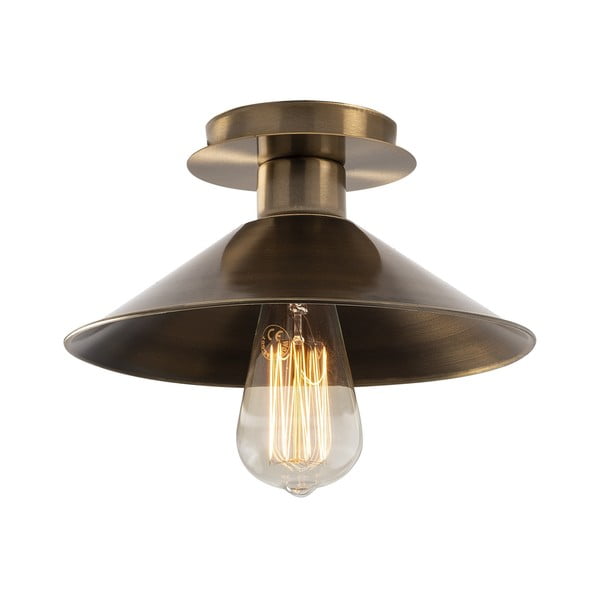 Stropna svetilka v bronasti barvi s kovinskim senčnikom ø 24 cm Berceste – Opviq lights