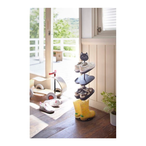 Črna kovinska omara za otroške čevlje Kid's Shoe Rack – YAMAZAKI-image-1
