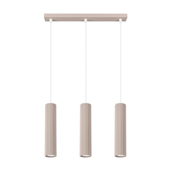 Sivorjava kovinska viseča svetilka Gleam – Sollux