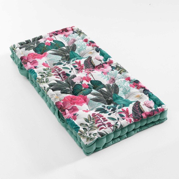 Zeleno-rožnata vrtna sedežna blazina za palete 60x120 cm Anabella – douceur d'intérieur