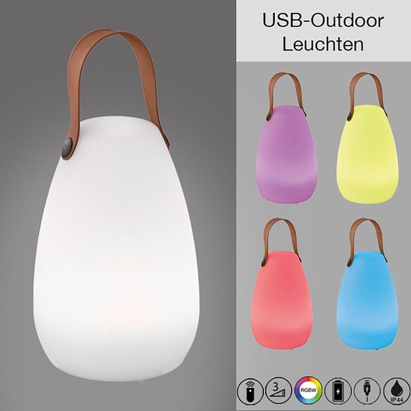 Belo-rjava LED namizna svetilka (višina 26 cm) Ruby – Fischer & Honsel-image-2