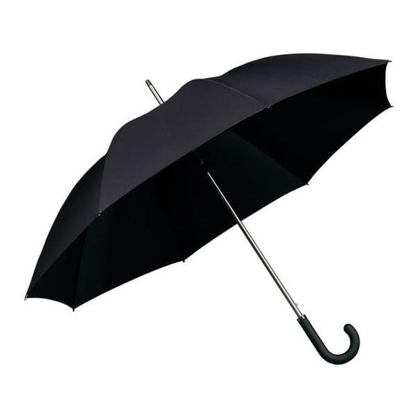 Črni vetrovni dežnik Ambiance Elegance, ⌀ 120 cm