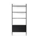Črna knjižna omara iz hrastovega lesa 94x210 cm Edge by Hammel - Hammel Furniture