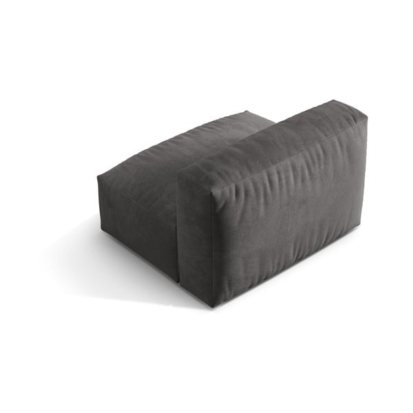 Siv žameten modul za sedežno garnituro (sredinski modul) Martina – Micadoni -image-2