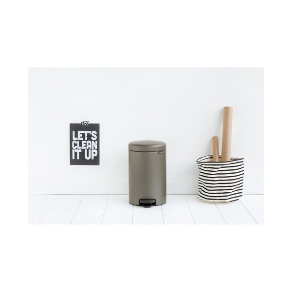 Brabantia Newicon rjavo-siv zabojnik za pedala, 12 l-image-3