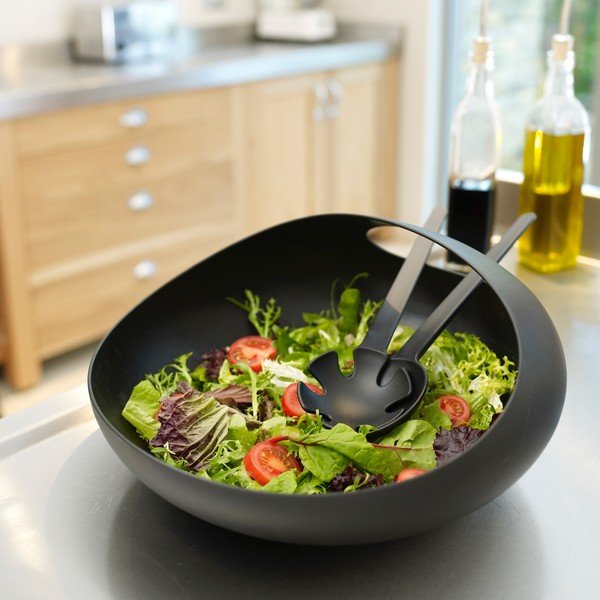IZDELAVA KONČANA - Skleda za solato, črna-image-1