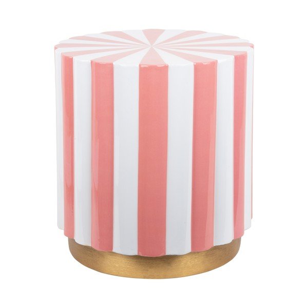Kovinska okrogla stranska mizica ø 40 cm Candy Swirl – Leitmotiv