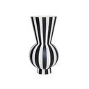 Bela/črna ročno izdelana vaza iz kamenine (višina 28 cm) Toppu – OYOY Living Design
