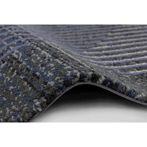 Temno modra volnena preproga 100x180 cm Shades – Agnella-image-2