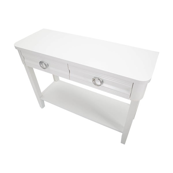 Bela stranska mizica iz masivne jelke 40x110 cm Shine – Mauro Ferretti-image-4