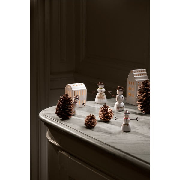 Porcelanasta božična figurica (višina 11,5 cm) Hammershøi Snowman – Kähler Design-image-2