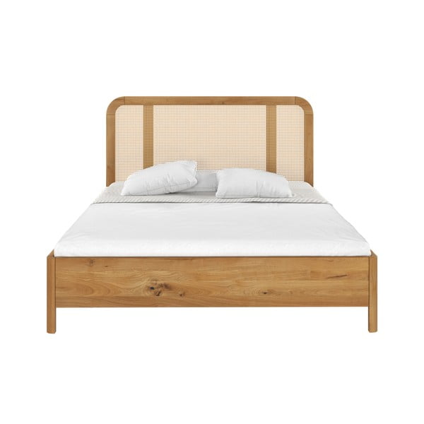 Hrastova zakonska postelja 200x200 cm  Harmark - Skandica-image-2