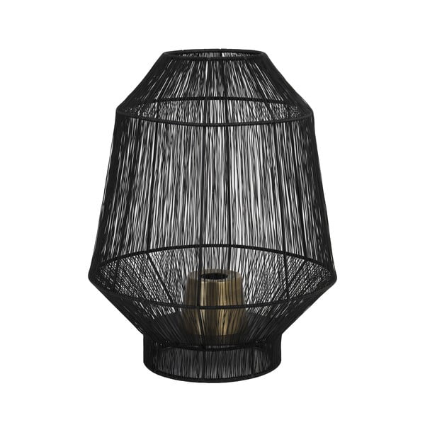 Črna namizna svetilka (višina 38 cm) Vitora - Light & Living