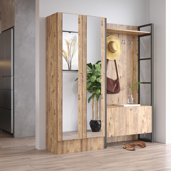 Predsobni komplet v borovem dekorju Yvette - Kalune Design-image-4