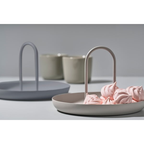 Črn kovinski servirni pladenj  Zone Singles, ø 20 cm-image-1