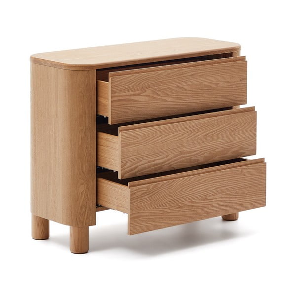 Komoda v jesenovem dekorju v naravni barvi 120x80x40 cm Salaya – Kave Home-image-3