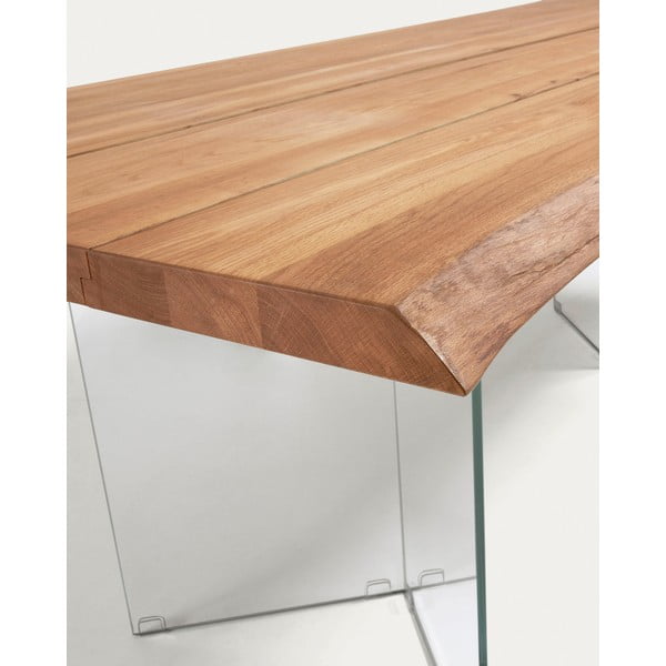 Jedilna miza z mizno ploščo v hrastovem dekorju 90x160 cm Lotty – Kave Home-image-4