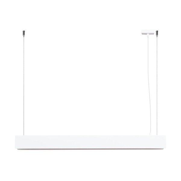 Bela kovinska LED viseča svetilka Nebula – Sollux