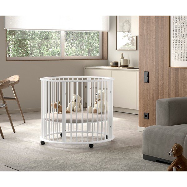 Bela stajica iz masivne bukve 90x90 cm Dino – Vipack-image-1