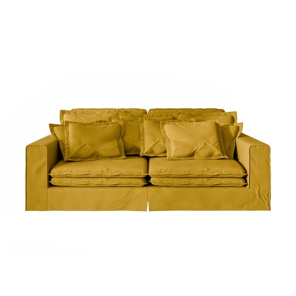 Rumena sedežna garnitura 236 cm Nora – Ropez