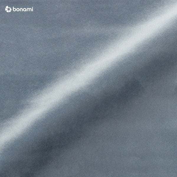 Svetlo modra oblazinjena zakonska postelja s prostorom za shranjevanje z letvenim dnom 160x200 cm Hauke – Makamii-image-1