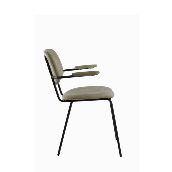 Bež žametni jedilni stol Emma - Light & Living-image-2