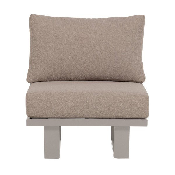 Sivo-bež kovinski/oblazinjen vrtni fotelj Bear – WOOOD-image-3