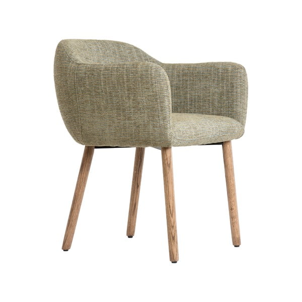 Svetlo zeleni oblazinjeni jedilni stoli v kompletu z nasloni za roke 2 ks Blaine – Light & Living