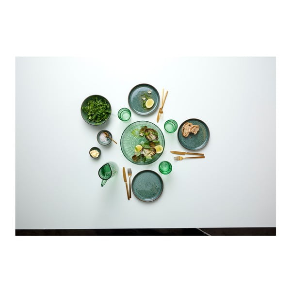 Zelen steklen servirni krožnik ø 30 cm Kusintha – Bitz-image-2
